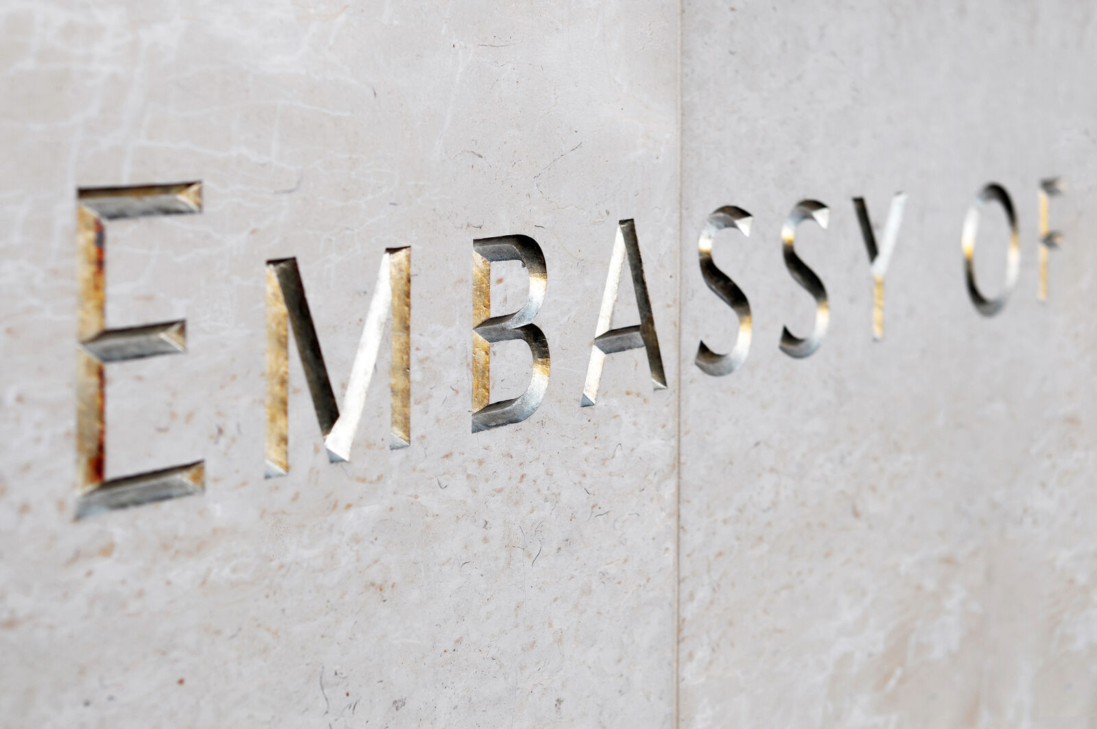 Embassy compound signage